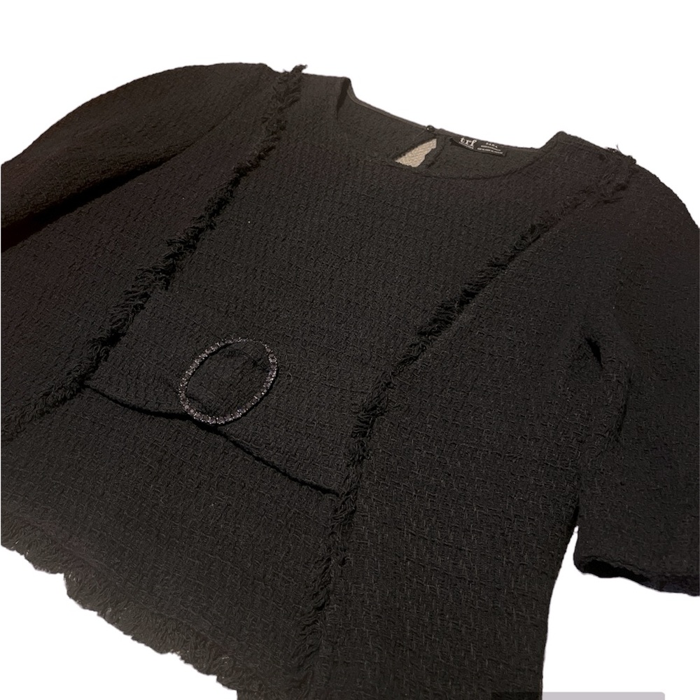 Zara trf Blouse with Belted Detail